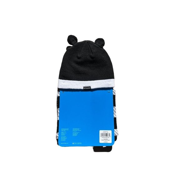 Columbia Youth Beanie and Gaiter Set Bear Checked Hat & Scarf OS New NWT - Picture 3 of 3